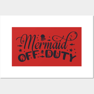 mermaid off duty Posters and Art